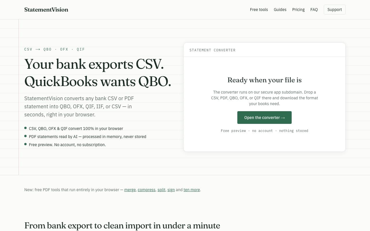 The StatementVision site