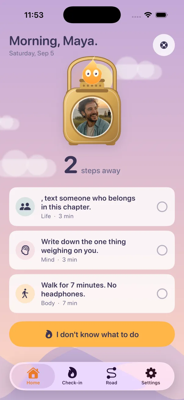 Three small daily steps on DepreScan Home